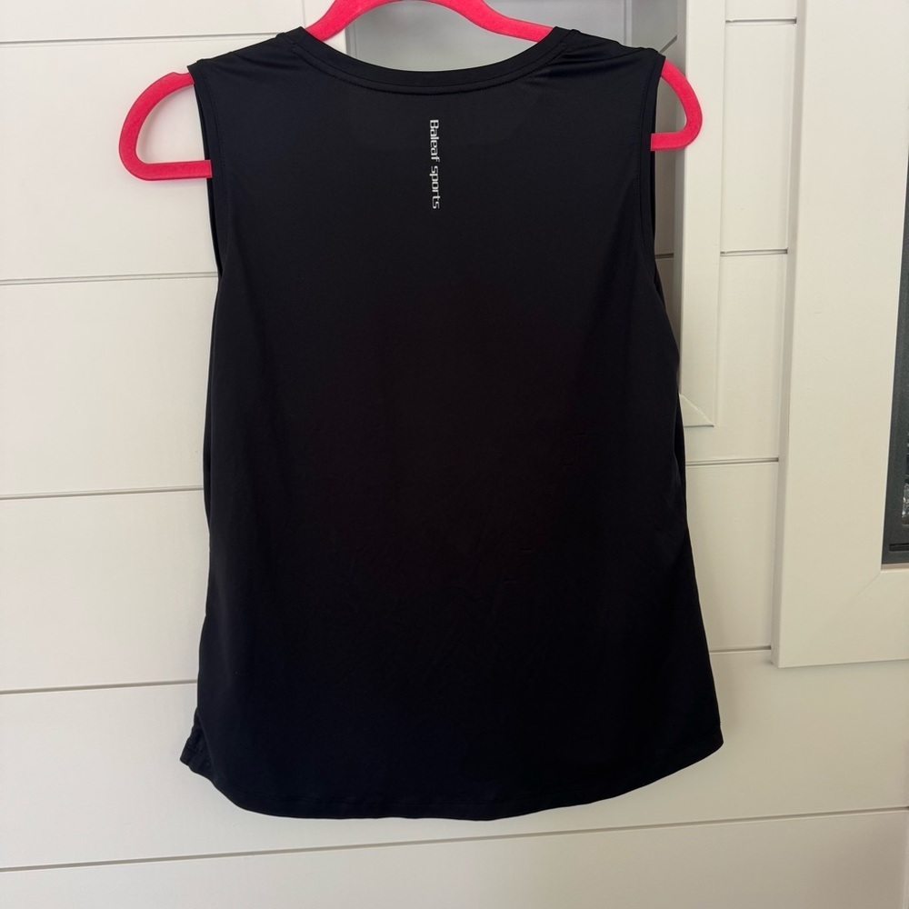 BALEAF Women's Workout Tank Tops Sleeveless Running Gym Black Size M